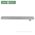 Linear stainless steel shower drain